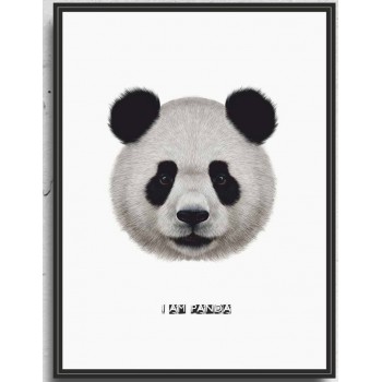 Картина PGL-13 в раме ПВХ 30*40*4,5 глянцевая Я панда