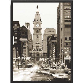 Картина PGL-136 в раме ПВХ 30*40*4,5 глянцевая Филадельфийская ратуша