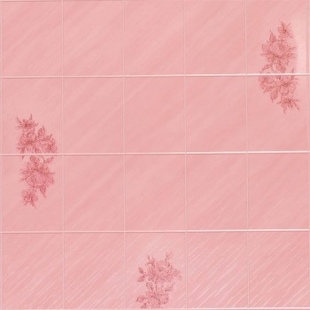 Листовая панель ДВП Eucatex Roseta Lily 6x8/Розовая Лилия 15х20 (1220x2440x3 мм)